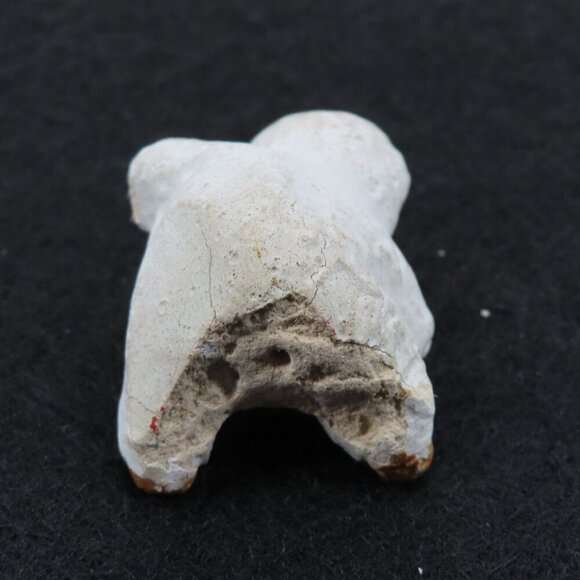 Antique Miniature Snow Baby Child Figurine Primitive Porcelain Bisque Christmas - Picture 7 of 11